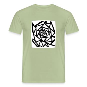 Tribal Motif - Men's T-Shirt - sage - Front - AI Model Male 178 light (178cm)