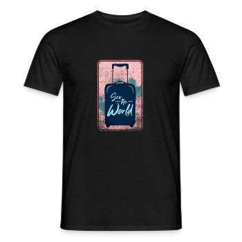 Voyage - T-shirt homme - noir - Devant - AI Model Male 178 light (178cm)