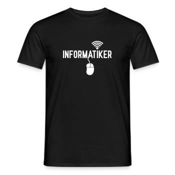 Informatiker - Männer T-Shirt - Schwarz - Vorne - AI Model Male 178 light (178cm)