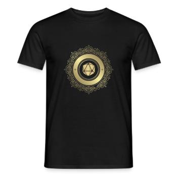 RPG magic dice - Men's T-Shirt - black - Front - AI Model Male 178 light (178cm)