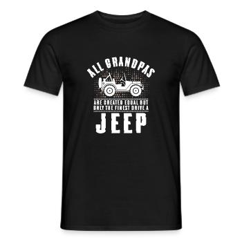 Grandpas Jeep - Männer T-Shirt - Schwarz - Vorne - AI Model Male 178 light (178cm)