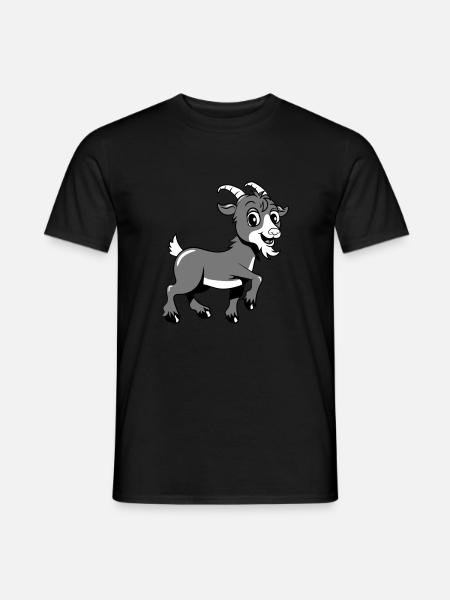 Goat moaning smiles - Men's T-Shirt - black