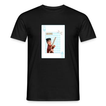 Roi de cœur guignol, théâtre lyonnais - T-shirt homme - noir - Devant - AI Model Male 178 light (178cm)