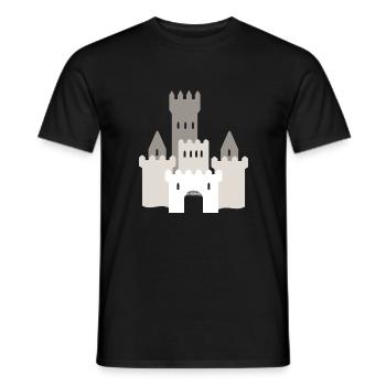 Ritterburg T-Shirt for the Middle Ages Ritter Fan - Men's T-Shirt - black - Front - AI Model Male 178 light (178cm)