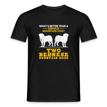 Bernese Mountain Dog Dog Dog Lovers Dog Owners - Men's T-Shirt - black - Front - AI Model Male 178 light (178cm)