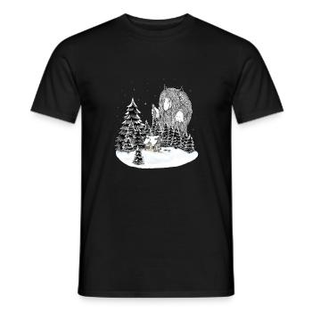 Anybody home - Men's T-Shirt - black - Front - AI Model Male 178 light (178cm)