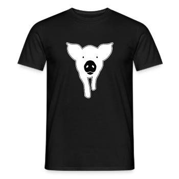 Pig you have to have - Men's T-Shirt - black - Front - AI Model Male 178 light (178cm)