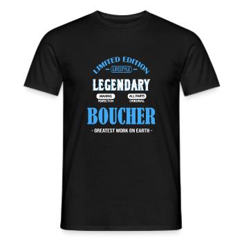 METZGER - Männer T-Shirt - Schwarz - Vorne - AI Model Male 178 light (178cm)