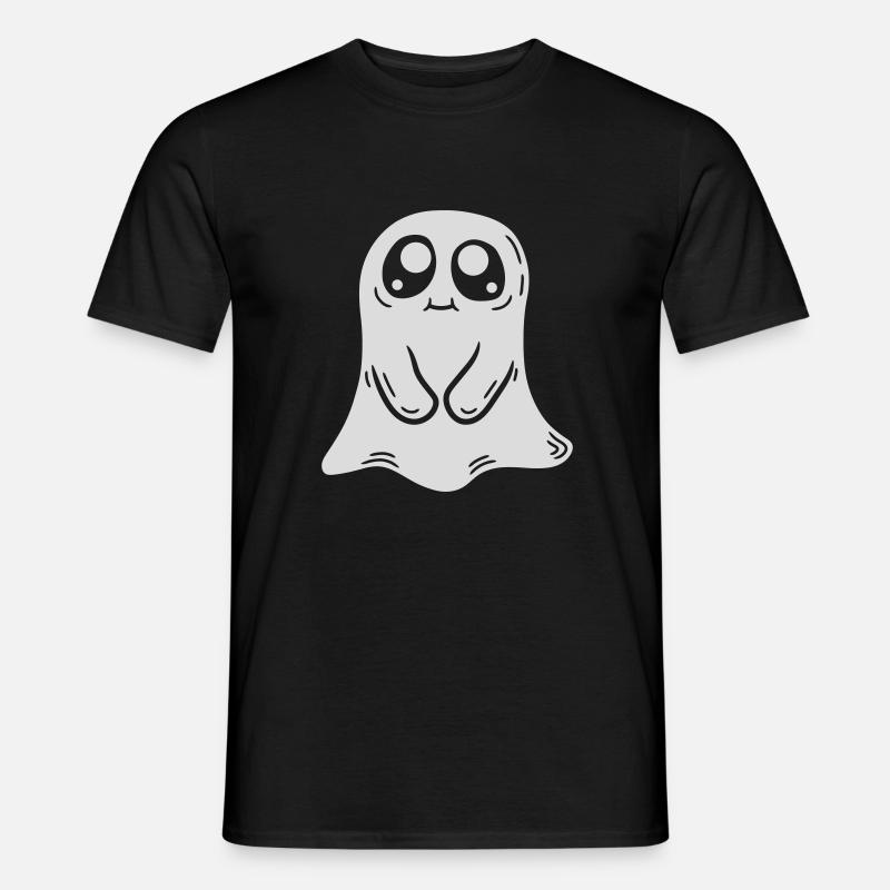 Süßer kleiner Geist Comic - Männer T-Shirt - Schwarz