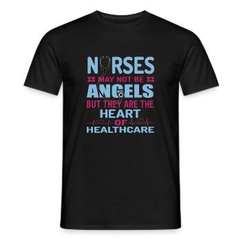 Krankenschwester Cooler Spruch T-Shirt Design - Männer T-Shirt - Schwarz - Vorne - AI Model Male 178 light (178cm)