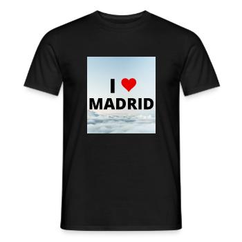 I LOVE MADRID - Men's T-Shirt - black - Front - AI Model Male 178 light (178cm)