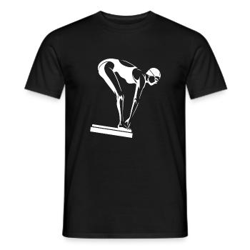 Triathlon Natation Bike Run Marathon - T-shirt homme - noir - Devant - AI Model Male 178 light (178cm)