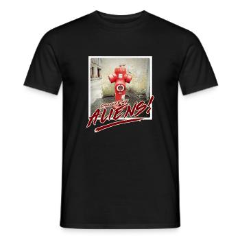 Étrangers 21 - T-shirt homme - noir - Devant - AI Model Male 178 light (178cm)