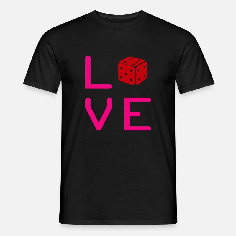 boardgame chess backgammon game night - Männer T-Shirt - Schwarz