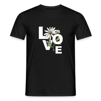 Edelweiss love - Männer T-Shirt - Schwarz - Vorne - AI Model Male 178 light (178cm)