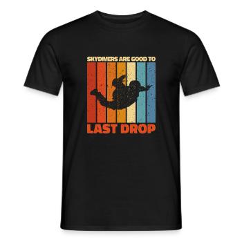 Funny Skydiver Quote: Perfect Gift! - Men's T-Shirt - black - Front - AI Model Male 178 light (178cm)