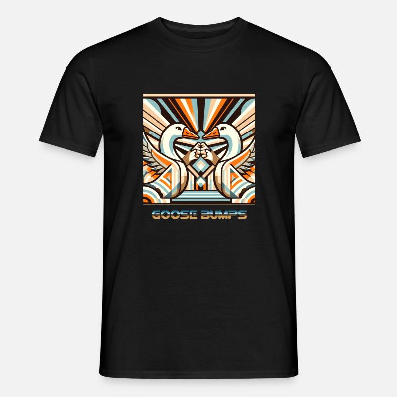goose bumps - Männer T-Shirt - Schwarz