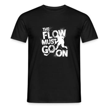 The Flow Must Go On 3 mbaFlow auf dem Eis – Hockey - Männer T-Shirt - Schwarz - Vorne - AI Model Male 178 light (178cm)