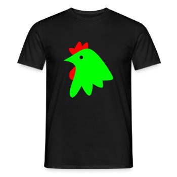 Rooster - Men's T-Shirt - black - Front - AI Model Male 178 light (178cm)
