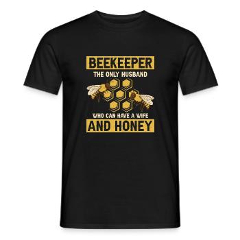 Beekeeper The Only Husband Beekeeper - Männer T-Shirt - Schwarz - Vorne - AI Model Male 178 light (178cm)