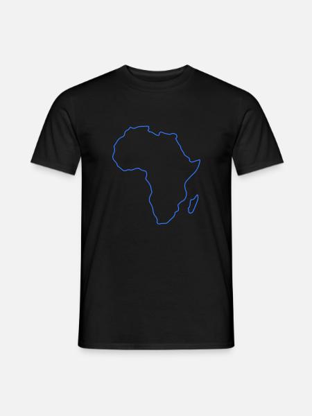 Africa Outline - Men's T-Shirt - black