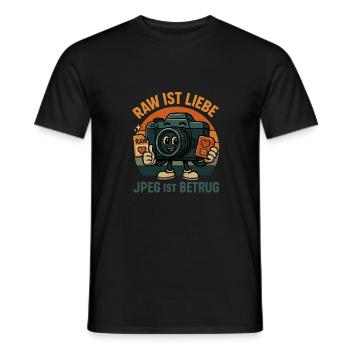 Original is love - Men's T-Shirt - black - Front - AI Model Male 178 light (178cm)