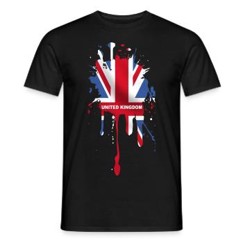 union jack 5 - T-shirt homme - noir - Devant - AI Model Male 178 light (178cm)