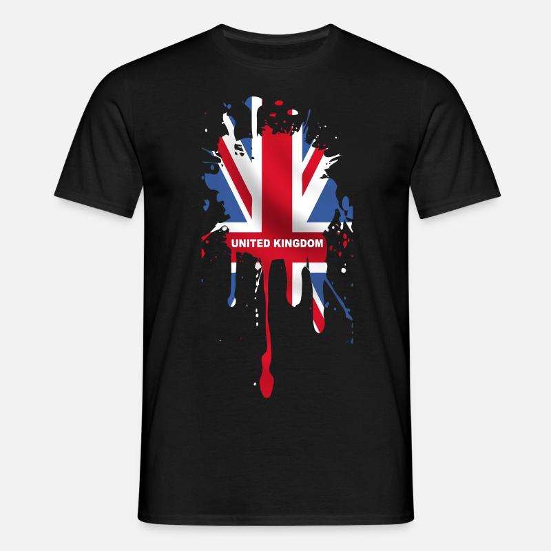 Union Jack 5 - Männer T-Shirt - Schwarz