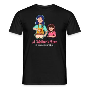 Mother's Day Love Design - Men's T-Shirt - black - Front - AI Model Male 178 light (178cm)