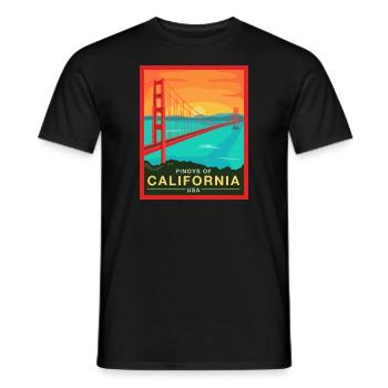 Design californien Fil-Am pour les fiers Pinoys - T-shirt homme - noir - Devant - AI Model Male 178 light (178cm)