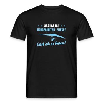 Deltasegler Drachen Hängegleiter Pilot - Männer T-Shirt - Schwarz - Vorne - AI Model Male 178 light (178cm)