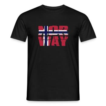 Norway Flag - T-shirt homme - noir - Devant - AI Model Male 178 light (178cm)