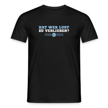 Volleyball Wer hat Lust zu verlieren - Männer T-Shirt - Schwarz - Vorne - AI Model Male 178 light (178cm)