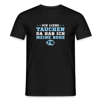 Tauchsport Humor Ich liebe Tauchen - Männer T-Shirt - Schwarz - Vorne - AI Model Male 178 light (178cm)
