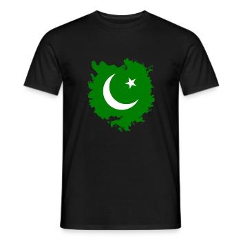 Pakistan - Men's T-Shirt - black - Front - AI Model Male 178 light (178cm)
