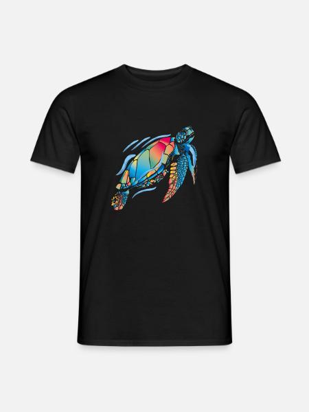 Sea turtle - Men's T-Shirt - black