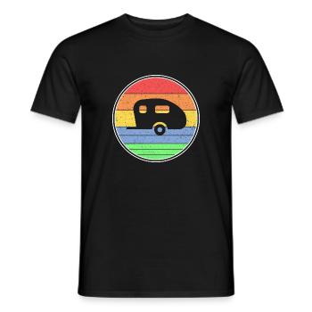 Caravan - Men's T-Shirt - black - Front - AI Model Male 178 light (178cm)