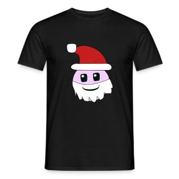Christmas Man St. Nicholas Santa Children Advent Xmas - Men's T-Shirt - black - Front - AI Model Male 178 light (178cm)