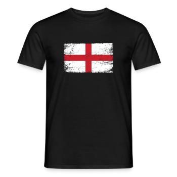Drapeau anglais drapeau anglais pour les patriotes - T-shirt homme - noir - Devant - AI Model Male 178 light (178cm)