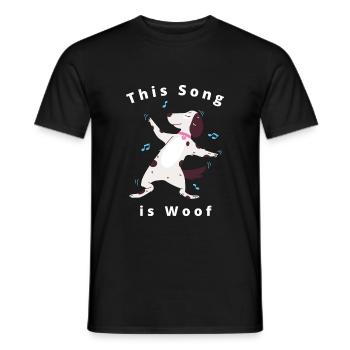 Süße lustige tanzen Hund Design - Männer T-Shirt - Schwarz - Vorne - AI Model Male 178 light (178cm)