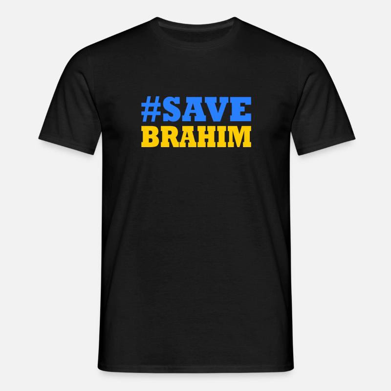 Save brahim - Männer T-Shirt - Schwarz