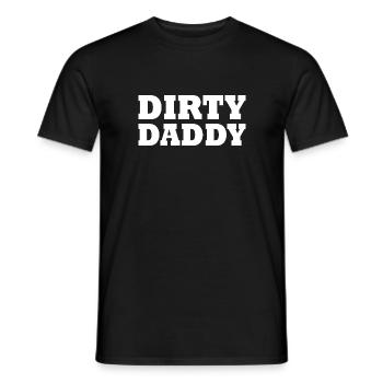 Dirty daddy - Men's T-Shirt - black - Front - AI Model Male 178 light (178cm)