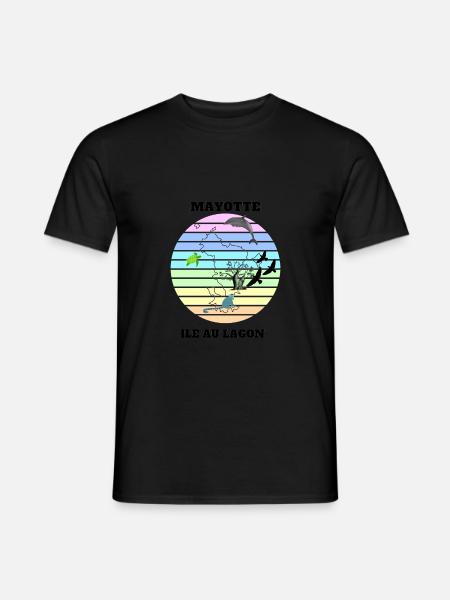 PAYSAGE DE MAYOTTE - T-shirt homme - noir