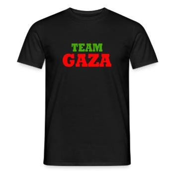 Team gaza - Männer T-Shirt - Schwarz - Vorne - AI Model Male 178 light (178cm)