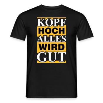 alles wird gut - Männer T-Shirt - Schwarz - Vorne - AI Model Male 178 light (178cm)
