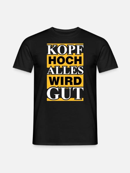 alles wird gut - Männer T-Shirt - Schwarz