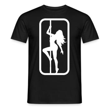 pole dance logo - Männer T-Shirt - Schwarz - Vorne - AI Model Male 178 light (178cm)