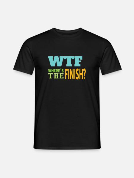 RUNNING: Where's The Finish - Men's T-Shirt - black