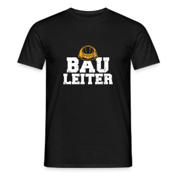 Bauherr Bauleiter Geschenk zum Richtfest - Männer T-Shirt - Schwarz - Vorne - AI Model Male 178 light (178cm)