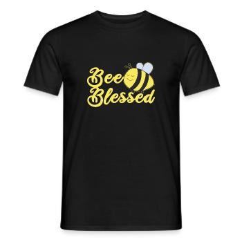Christian Motif Children's Baptism - Men's T-Shirt - black - Front - AI Model Male 178 light (178cm)